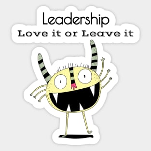 Leadership Skills Sarcasm Sticker